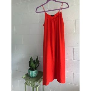 Orange/red maxi dress